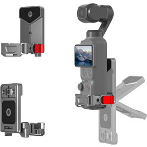 Magnetic Mount,Aluminum Alloy Magnet Expansion Adapter Holder for DJI Osmo Pocket 4/4 Pro/Pocket 3/Xtra Muse with Cold Shoe Slot,The Angle can be Adjusted.Can be Attached to a Tripod Selfie Stick
