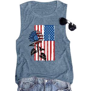 American Flag Tank Tops Women Funny 4th of July Patriotic Outfits Tops (X-Large) American Flag Tank Tops Women Funny 4th of July Patriotic Outfits Tops (X-Large)