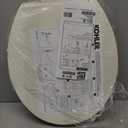 KOHLER 20111-96 Brevia, Slow Close Toilet Seat, Round Toilet Seat, Grip-Tight Bumpers Quick-Attach Hardware, Biscuit