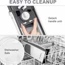 SupMaKin Upgrade Safe Mandoline Slicer, Multi Vegetable Chopper, Potato Slicer, Vegetables Slicer Onion Chopper Fry Cutter, Kitchen Chopping Artifact (GrayWhite)
