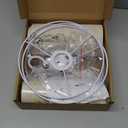 Small Lampshades Set of 2, Beige Linen Drum Lampshades, 8.66" Top x 8.66" Bottom x 7.87" High Lamp Shade, Lamp Shades Replacement for Table and Floor Lamps, Pendant Light, Handcrafted, Easy Assembly