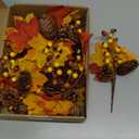 12 Pack Fall Stems Artificial Berry Picks Fall Picks with Maple Leaves Pine Cone Branches Decorations for Harvest Autumn Thanksgiving Day Flower Arrangements Wreaths Indoor Outdoor Home Decor (8.66 Inch)