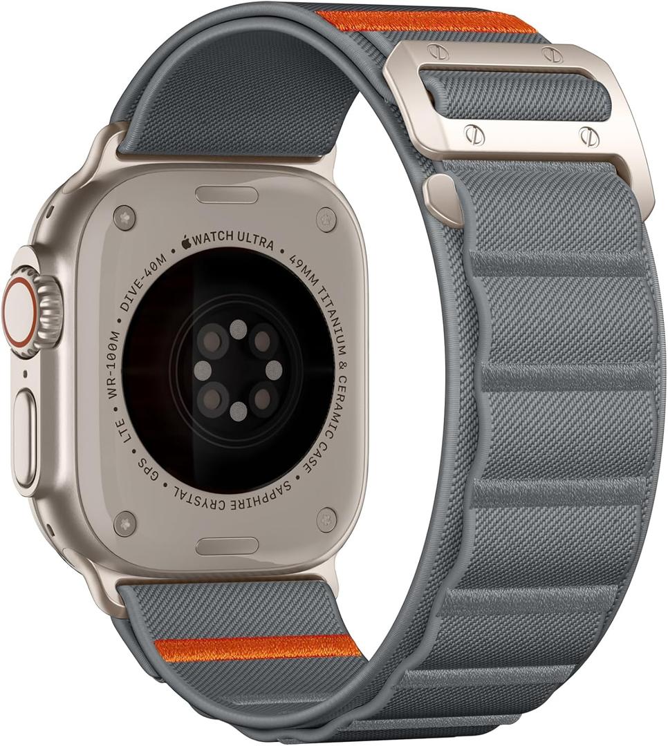 Bandletic Compatible with Apple Watch Bands 45mm Men Women, Wide Soft Stretchy Loop Sport Bands with G-Hook for iWatch 49mm(Ultra 3/2/1),46mm(11/10),45mm(9/8/7),44mm(SE3/SE2/SE/6/5/4),42mm(3/2/1)