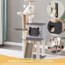 Cat Scratch Furniture Protector, Cat Scratch Mat Trimmable Self-Adhesive Carpet, DIY Climb Furniture Wall Couch Protector from Cats Claws for Covering Cat Tower Replacement Pads(Dark Gray 15.8x78.7in)