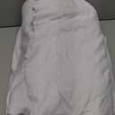 3 Pack White Spandex Table Clothes for 8 Foot Rectangle Tables, Wrinkle Free Fitted Tablecloths 8ft Stretchy Table Cloths Cover Skirt for Parties Weddings Birthday Banquet Baby Shower