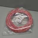 10FT Fuel Line Hose 10mm 3/8" inch,6AN High Pressure Hose,2.8Mpa 400PSI for Fuel Systems Engines Tube Hose Multiple Size Options,Implementation Standards:EN854,Red (Attached Hose Clamp)