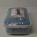 ROFASVCO 100% Waterproof Sectional Recliner Couch Covers for Reclining Couch L Shaped Corner Sectional Sofa Cover Jacquard Stretch L Shape Recliner Slipcovers (5 Seater 1 Console Cover, Lake Blue)