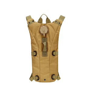 Hydration Pack Backpack with 3L Bladder, Tactical Water Bag for Hiking, Biking, Running, Walking and Climbing (Khaki)