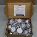 LanuBe Lock Standard Dial Combination Lock, 2 in. Wide, with Different Combinations, Black Turnplate, Pack of 24; Lock for School, Employee, Gym & Sports Locker, Case, Toolbox, and so on