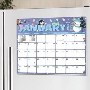 XISIDO 2026-2027 Magnetic Calendar for Refrigerator, 18 Monthly Fridge Calendar Magnet January 2026 to June 2027, 11" X 8.5" (Seasonal Designs)