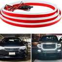 DREAMIZER 94" Inch Dynamic Scan Start Up Car LED Under Hood Light Strip Glow Daytime Running Light(White)
