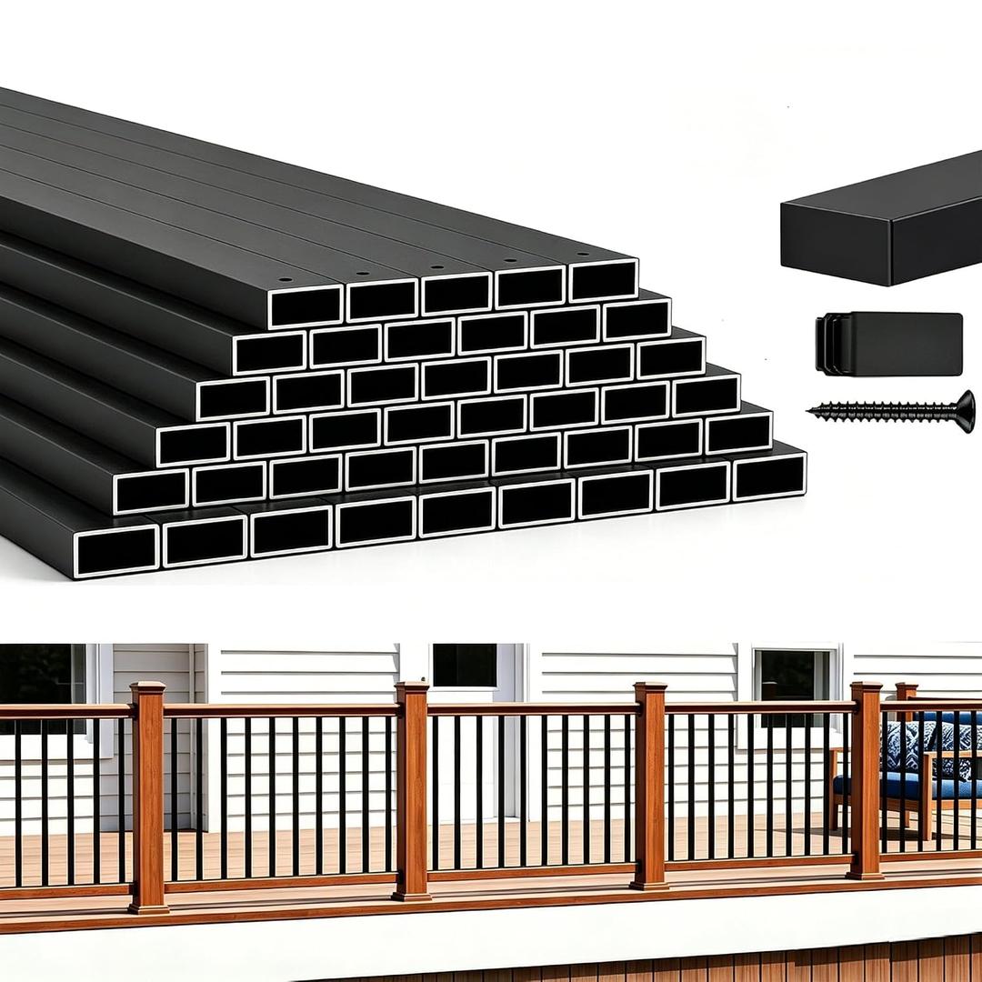 50 Pack 32.25" Deck Balusters，Stainless Steel Deck Railing Kit