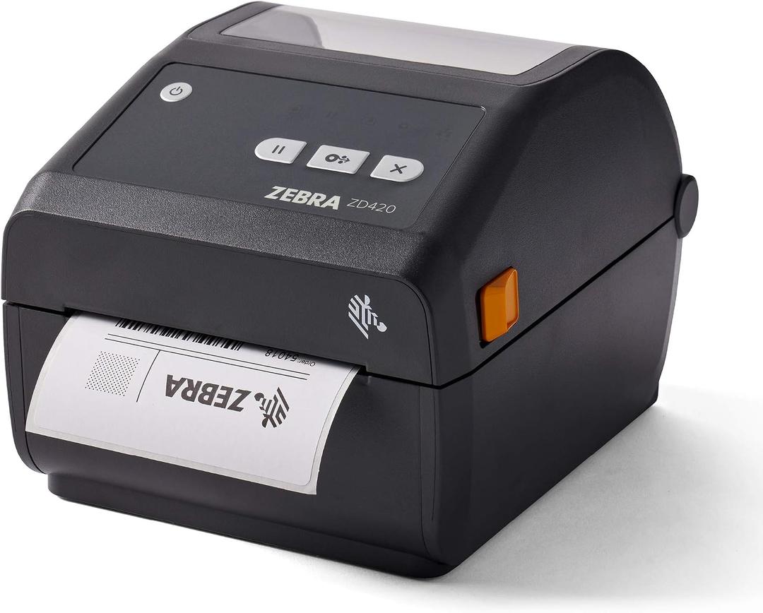 ZEBRA ZD420d Direct Thermal Desktop Printer 203 dpi Print Width 4 in USB Ethernet ZD42042-D01E00EZ