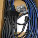 Pressure Washer Hose 50FT 1/4",Kink Resistant Black and blue,M22 14mm Fittings & 3/8'' Quick Connect Kit, Power Washer Hose Extension Replacement Hose for Gas Electric Pressure Washer - 3600 PSI
