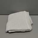 jinchan Linen Farmhouse Valances for Living Room Windows 16 Inch Slubbed Crossed Double Layer Window Valances Light Filtering Rustic Country Overlay Rod Pocket 2 Panels White