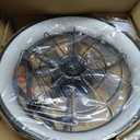20 Inch Plug In Wall Mount Fan, Wall Mount Fan with Light, Metal Frame