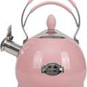 Whistling Tea Kettle Stainless Steel Teapot, Teakettle for Stovetop Induction Stove Top, Fast Boiling Heat Water Tea Pot 2.6 Quart