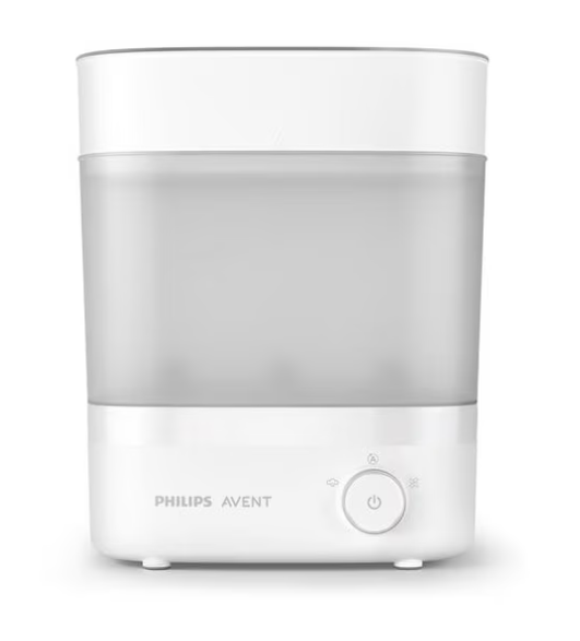 Philips Avent Microwave Steam Baby Bottle Sterilizer, 4-Bottle Capacity
99.9% Germ-Free, Sterilizes in 2 Minutes, BPA-Free, Travel-Friendly, Stays Sterile 24 Hrs, SCF281/05