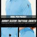 MAGCOMSEN Men's Polo Shirt Quick Dry Performance Short Sleeve Tactical Shirts Pique Jersey Golf Shirt (M)