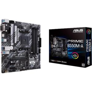 ASUS Prime B550M-A WiFi II AMD Micro ATX Motherboard with PCIe 4.0, WiFi 6, ECC Memory, HDMI 2.1, RGB Header