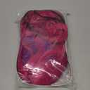 Kids Hot Pink Mixed Purple Wig Child Short Pink Purple Wig with Air Bangs Short Wavy Curly Wigs for Girls Heat Resistant Synthetic Wigs with Cap