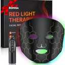 Red Light Therapy Mask for Face, 8-1 Colors Light Facial Skin Care Mask, Red Light Therapy Mask at Home, 660nm&850nm Infrared Light Therapy Device Mask with Timer Remote, FSA HSA Eligible