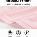 voenxe Seamless Thong for Women,No Show Lace Underwear,Ladies Breathable Comfort Panties Soft Laser Cut Undies,Tanga,5-Pack (White, S)