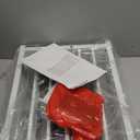 Snughome Short Dog Gate Indoor, 16" High Freestanding Small Dog Door Gates with Support Feet, Expands Up to 48 Wide Foldable Pet Gate for Doorway, 4 Panel Folding Pet Door Pet Fence for Puppy, White