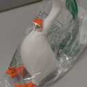 Desktop Goose Statue 7 inch Cute Resin Figurine for Office Desk Decor, Funny Home & Tabletop Decoration, Unique Housewarming Gifts for Women, Easter Gift Idea,White