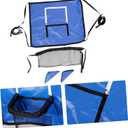 justjump Fieness Basketball Hoop for Tranpoline for Family Fun and Fitness, Frost Blue