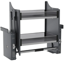 Pull Down Shelf, Kitchen Wall Cabinet Upper Storage Organizer, 2 Tier Kitchen Shelf Spice Rack, 22-24 Inch Width, Black