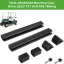 10L0L EZGO Golf Cart Windshield Mounting Clips Kit for EZGO TXT DCS PDS 1994-2013, Fit 3/4" Square Tube, OEM# EGWHC12, EGWHC10, 618485