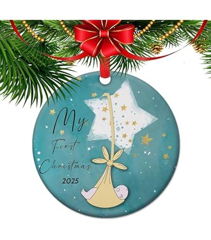 My First Christmas Ornament, Baby's First Christmas in 2025, Newborns Keepsake, New Parents Gifts, Newborn Keepsake