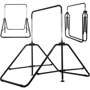 MARFULA Foldable Gymnastic Bar for Kids Ages 3-9, 9 Height Levels, 200 lbs Weight Capacity, 5 Ft Length Gymnastic Kip Bar with Mat, Gymnastic Equipment for Home and Gym Center Indoor Outdoor Use MARFULA Foldable Gymnastic Bar for Kids Ages 3-9, 9 Height Levels, 200 lbs Weight Capacity, 5 Ft Length Gymnastic Kip Bar with Mat, Gymnastic Equipment for Home and Gym Center Indoor Outdoor Use
