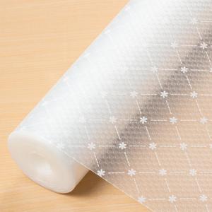 Cooyes Shelf Liner  Premium Non-Adhesive Cabinet & Drawer Liner for Kitchen  Waterproof Shelf Paper with Modern Pattern  Durable EVA Cabinet Mat  Easy to Cut (11.8"W x 236"L, White)