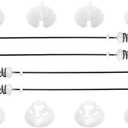WTW4800XQ4 ATW4675YQ1 NTW4600YQ1 RTW4640YQ1 Washer Suspension Rod Kit 4PCS (23.6in)-Compatible with Whirl-pool A-mana Ken-more Ro-per ATW4675YQ1, ATW4675YQ0, NTW4650YQ0, NTW4630YQ0, NTW4501XQ0 by TOMOON