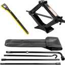 Spare Tire Jack Kit Compatible with 2004-2018 F150, Scissor Jack 2.5 Ton Heavy Duty Lifting Jack & Spare Tire Lug Wrench Tool Kit Replacement Tire Repair Tool