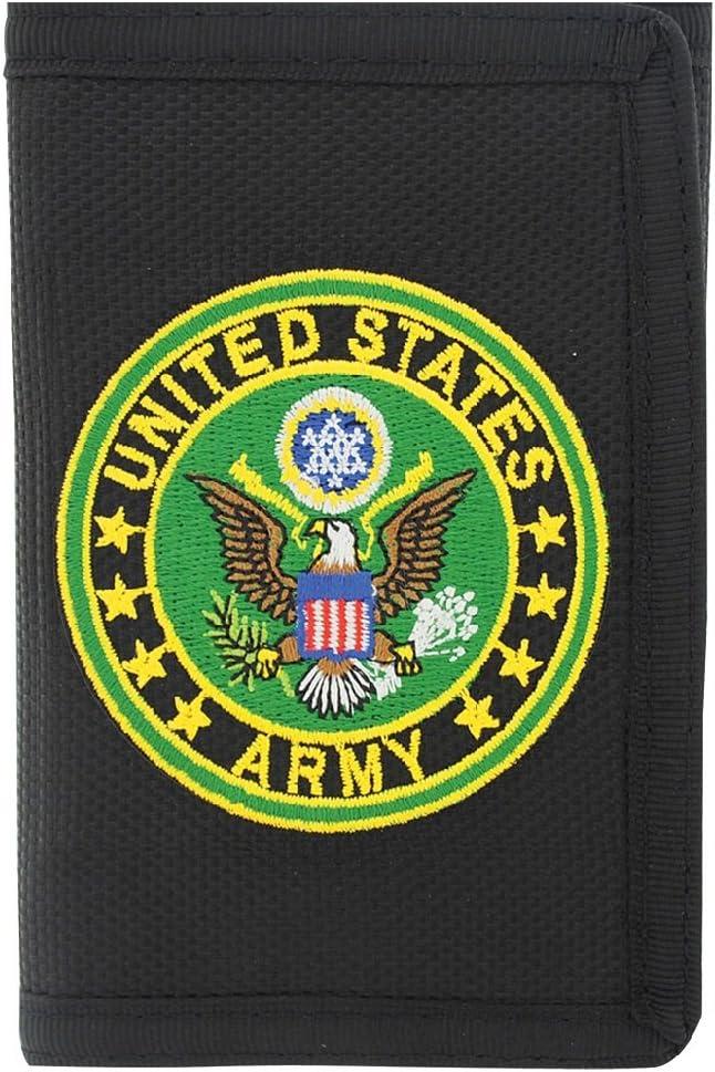 Nylon Wallet with Army Symbol Patch