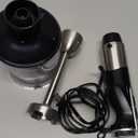 Ganiza Immersion Blender 5 in 1 Hand Blender Max 1000W Heavy Duty Motor, 16 Speed Mode Handheld Blender Stainless Steel Blade With 800ml Mixing Beaker, 600ml Chopper, Whisk and Milk Frother