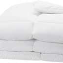 Amazon Basics White Down Alternative Comforter and Duvet Insert with Corner Tabs (Twin, All-Season)
