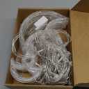 Diwali Diya Curtain Lights, 12 Hanging LED Diyas with Warm White Glow, Plug in String Lights with 8 Modes, Happy Diwali Festival Decoration for Indoor Outdoor Window Wall Home Party