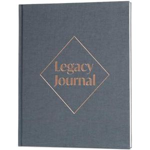 Skyline Grandparent Memory Book – Family Tree & Legacy Journal – Birthday Gifts for Nana, Grandpa & Grandma from Grandchildren (Space Blue)