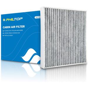 PHILTOP Cabin Air Filter, Replacement for CF10285 CP285 4Runner Camry Corolla Tundra Highlander Avalon Prius Sequoia IS250 RX350, Premium Cabin Filter with Activated Carbon Filter Up Dust Pollen Odor