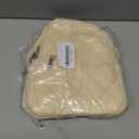 Sling Bag for Women, Anti-Theft RFID Crossbody Bag Nylon Sling Purse for Travel, Puffy Small backpack for Daily Hiking Sports White (Beige)