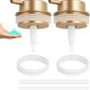 Liquid Soap Dispenser Pump 2pcsHead Replacement Spare Plastic Pump Bathroom Countertop