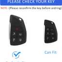 Key Fob Cover with Keychain for 2022 2023 2024 Silverado 1500 for GMC Sierra 1500 2500HD 3500HD Silicone Envision (5-Purple)