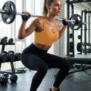 Hybrid & Company Women's Support Sports Bra (Orange, XS)