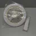 Socket Fan Light with Remote Control, 3 Colors 3000K-6500K Dimmable LED Light Bulb Fan Screw in Ceiling Fan for Bedroom, Kitchen, Storage Room, Closet, Wireless Small Ceiling Fans with Lights - White