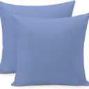 ArogGeld Modern Outdoor Pillow Case Periwinkle Color Periwinkle Blue Waterproof Throw Pillow Cover Asian Cushion Cover 18x18in Accent Pillowcase Decor for Patio Garden Bedroom Backyard