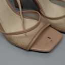 Strappy Heels for Women Heeled Sandals Square Toe Heel Ankle Strap Stiletto Mesh High Heels Dress Shoes Size 6.5